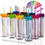 TUMBLERS Colored Acrylic Tumblers Reusable