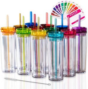 TUMBLERS Colored Acrylic Tumblers Reusable