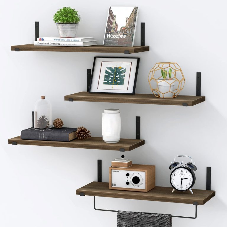 Rustic Wood Floating Shelves Wall Mounted