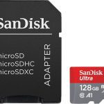 SanDisk 128GB Ultra microSDXC UHS-I Memory Card with Adapter