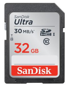 SanDisk Ultra 32GB Class 10 SDHC UHS-I Memory Card