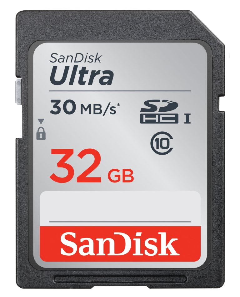 SanDisk Ultra 32GB Class 10 SDHC UHS-I Memory Card