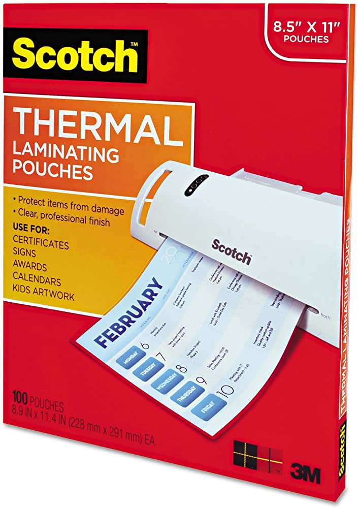 Scotch Thermal Laminating Pouches