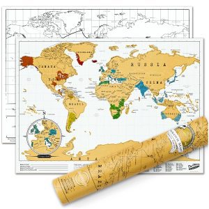 Maps International Scratch World Travel Map