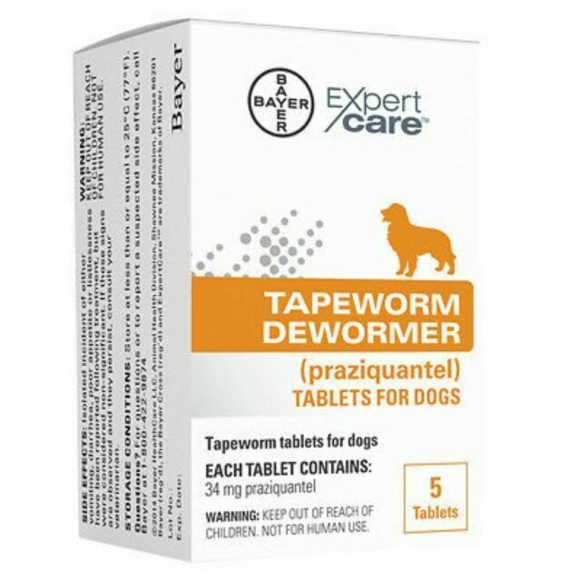 Bayer Tapeworm Dewormer for Dogs and Puppies over 12 weeks old