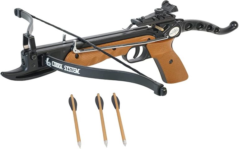 Self-Cocking Pistol Crossbow