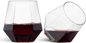 Stemless Disposable Shatterproof Wine Glasses