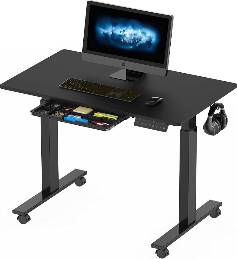 SHW Electric Height Adjustable Computer Desk