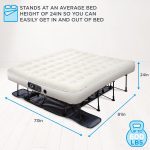 Ivation Mattress Inflatable Air Bed with Built-in Electric Pump & Internal High Capacity Air Coils for Comfort