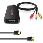 Composite HDMI to RCA Converter Adapter