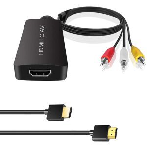 Composite HDMI to RCA Converter Adapter