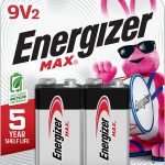 Energizer Alkaline 9V Battery 6-Pack