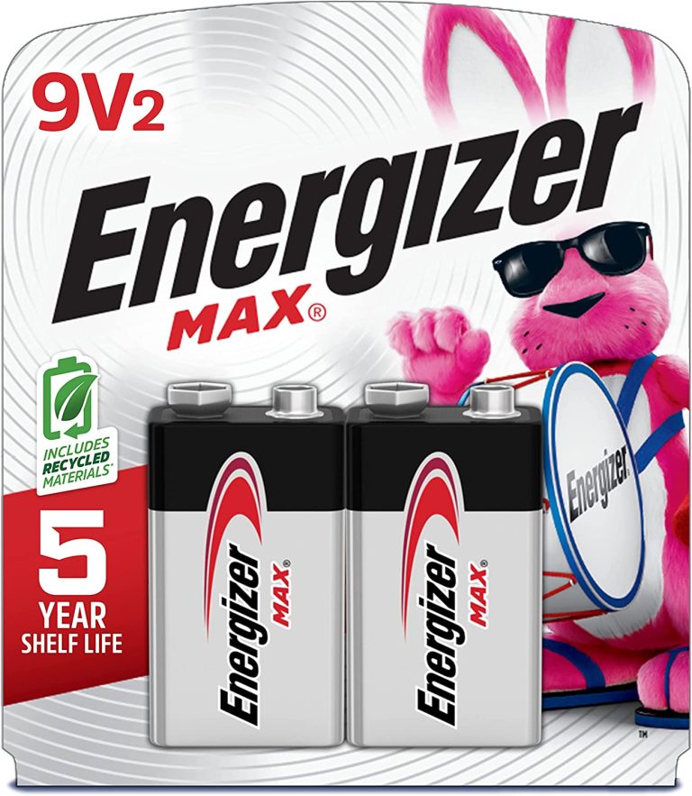 Energizer Alkaline 9V Battery 6-Pack