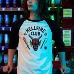 Stranger Things Hellfire Raglan Baseball T-Shirt