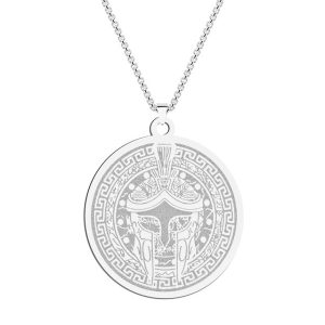 Gladiator Style Silver Stainless Steel Jewelry