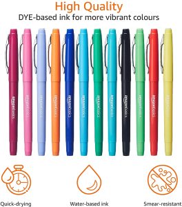 AmazonBasics Felt Tip Pens