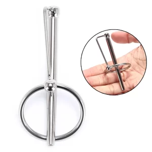 Pleasure Sounding Inches Surgical Steel Urethral with Glans Rings