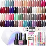 Coscelia Professional Nail Art Kit with Everything You Need for Acrylic Gel Nails Decorations Valentines Day Gift