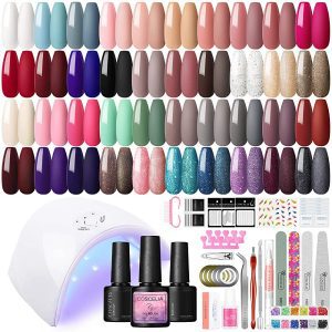 Coscelia Professional Nail Art Kit with Everything You Need for Acrylic Gel Nails Decorations Valentines Day Gift