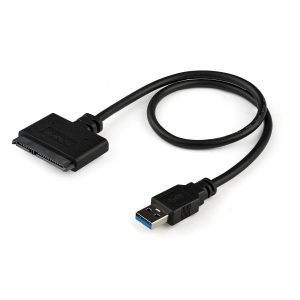 StarTech.com SATA to USB Cable - USB 3.0 to 2.5" SATA III Hard Drive Adapter - External Converter for SSD/HDD Data Transfer (USB3S2SAT3CB)