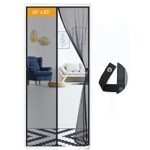 Magnetic Screen Door with Retractable Magnets