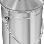 Utopia Kitchen Stainless Steel Compost Bin for Kitchen Countertop