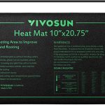 VIVOSUN Waterproof Seedling Heat Mat Warm Hydroponic Heating Pad 10" x 20.75"