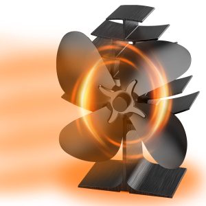 VODA 4-Blade Heat Powered Stove Fan