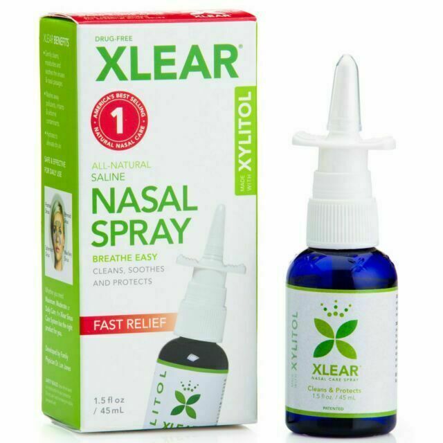 XLEAR All-Natural Saline Nasal Spray with Xylitol