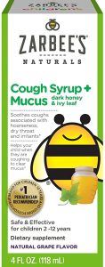 Zarbee's Naturals Children's Cough Syrup + Mucus